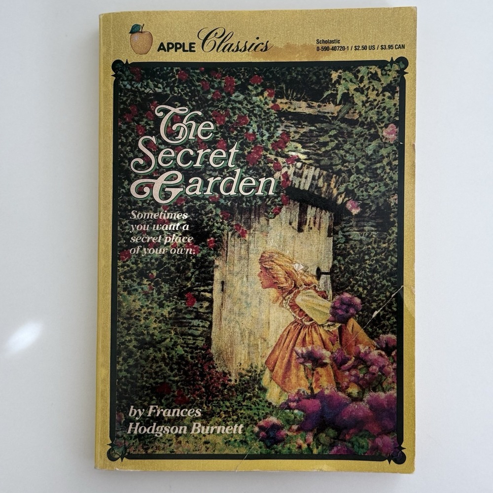 The Secret Garden F. Hodgson Burnett Paperback 1987 1st Scholastic Printing